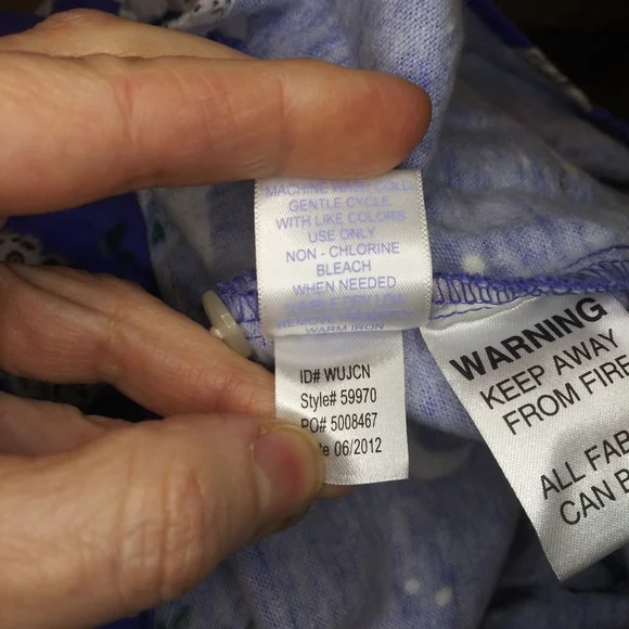 Lanz of Salzburg Harry Potter Style White Owl Patterned Purple Flannel Nightgown - Picture 11 of 12